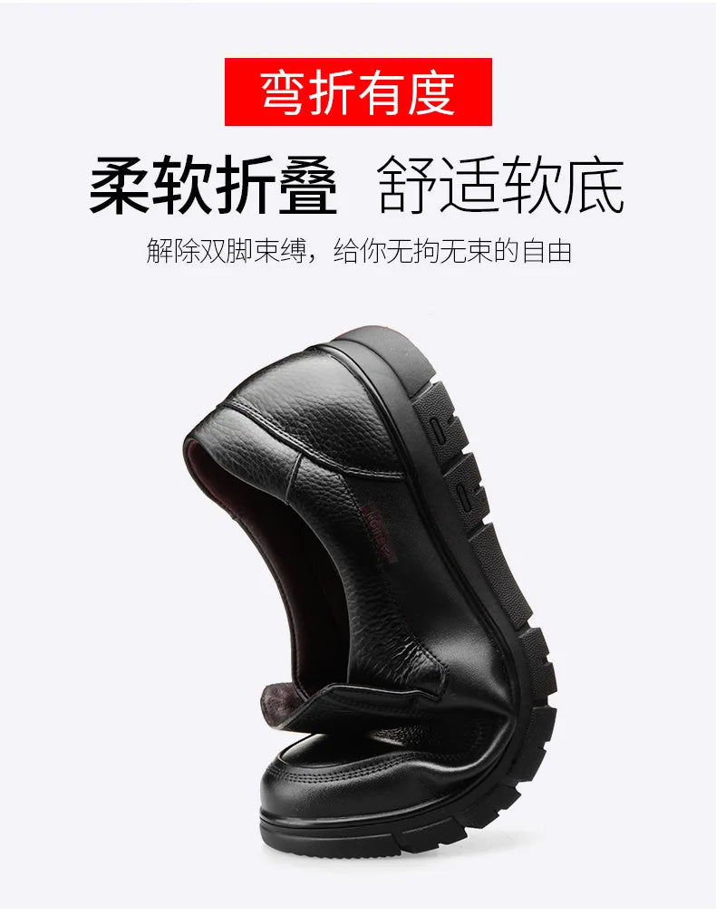 New Genuine Leather Handmade Shoes Casual Shoes For Men Flat Platform Walking Shoe Outdoor Footwear Loafers Breathable Sneakers