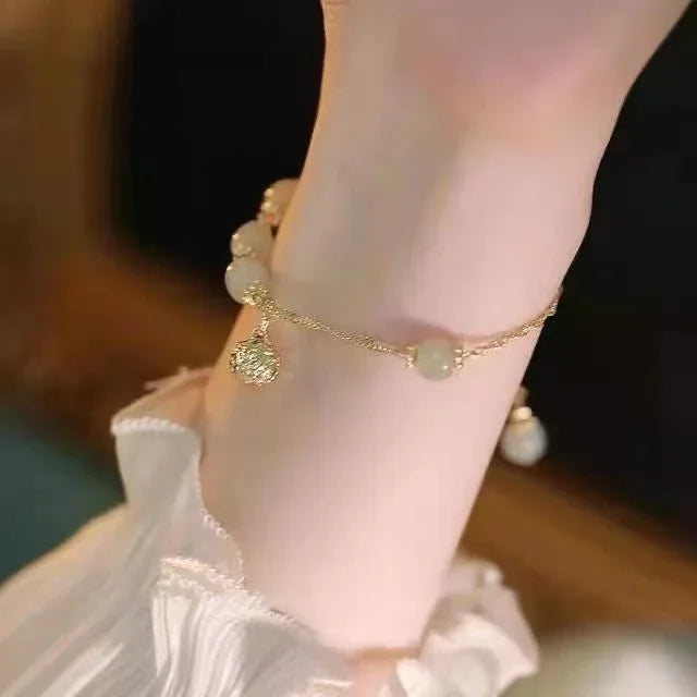 4Pcs/Set Heart White Color Pearl Bracelets Set For Women New Trendy Elastic Beaded Bracelet Elegant Wedding Party Jewelry Gift