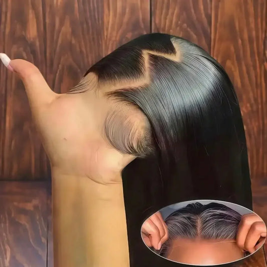 200 Density Straight 13x6 HD Black Lace Frontal Wigs 5x5 Glueless 30 40 Inch 13x4 Lace Front Human Hair Wig Bone Closure Wear Go