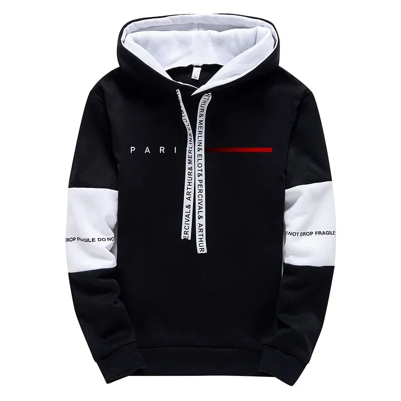Men's Hooded Sweatshirts Sweatpants Paris Fashion Hoodie Streetwear Male All Season Daily Casual Sports Pullover Jogging Pants