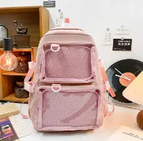 Japanese Kawaii Itabag Women New 2024 Transparent Backpack Women Large Capacity Ita Backpack School Bags For College Student JK