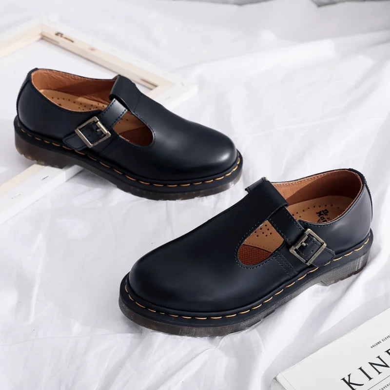 Spring and Autumn Casual Shoes for Men and Women 2025 Fashion Mary Jane Shoes Women Thick-soled British Business Casual Shoes 45
