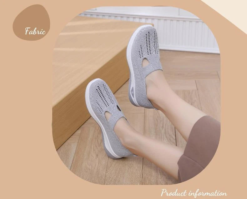 Breathable Summer Sandals for Women Non Slip Soft Sole Walking Shoes Elderly Comfortable Casual Shoes
