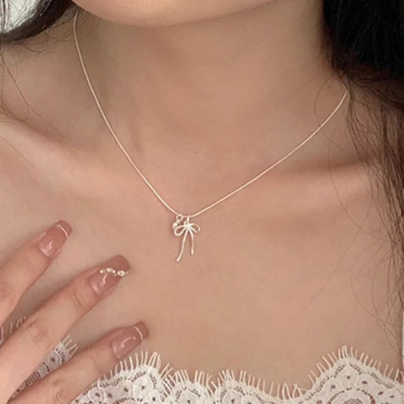 VENTFILLE 925 Sterling Silver Zircon Love Heart Bracelet For Women Bowknot Stars Bead Snake Bone Chain Jewelry Gift Dropship