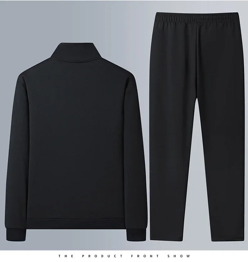 Casual Sportswear Set for Middle-Aged And Elderly Men Spring Autumn New Style Two-Piece Suit Dad Clothes Comfortable Fitness Out