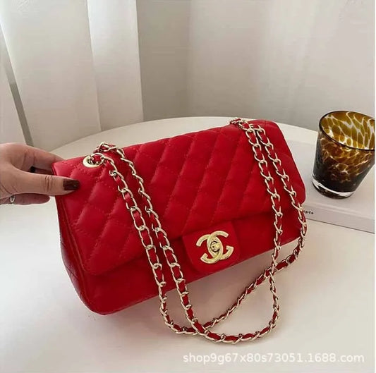 2025 Fashionable New Versatile Commuter Women's Bag Large-capacity One-shoulder Crossbody Bag with Diamond Chain Bag