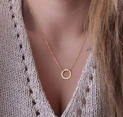 New Golden Silver Color Small Heart Necklaces Bijoux For Women Collars Fashion Jewelry Collarbone Pendant Necklace NA219