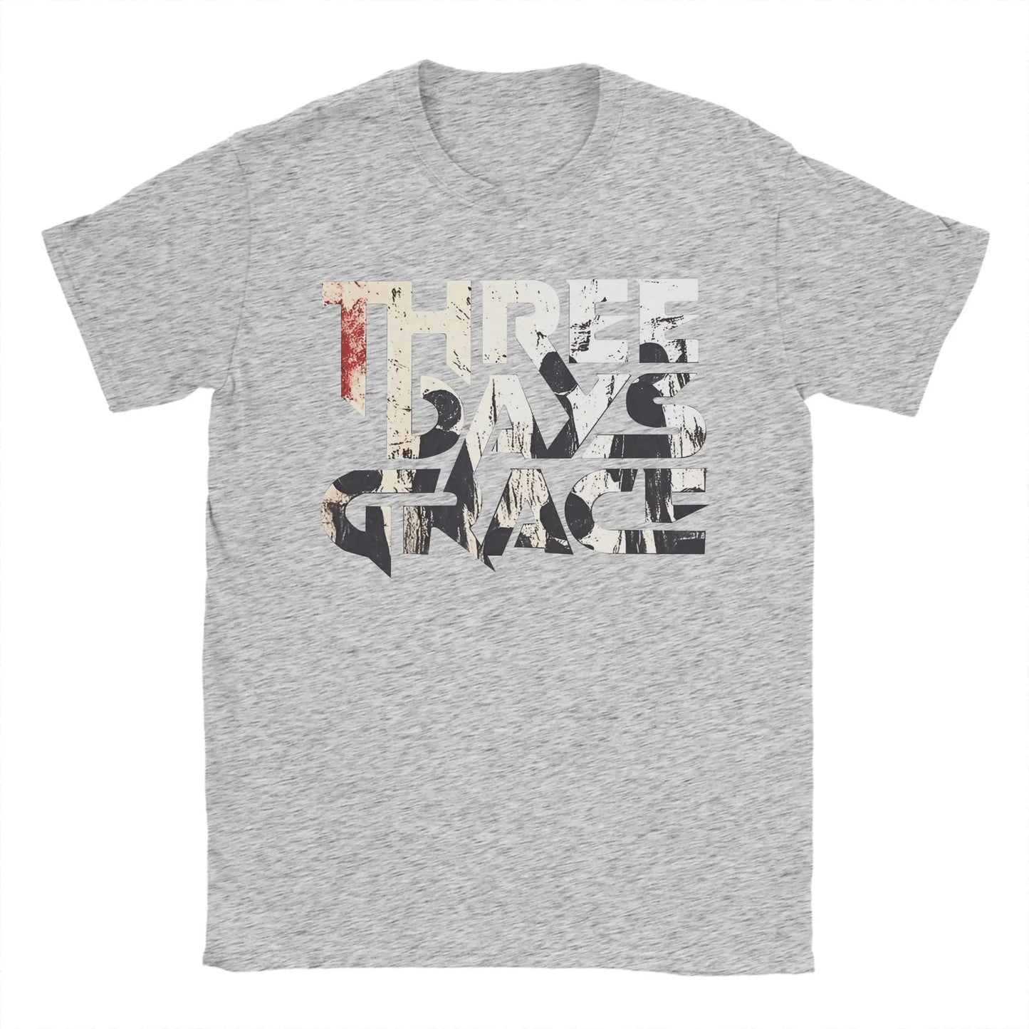 THREE DAYS GRACE Band T Shirts Men's  Pure  Leisure T-Shirts Round Neck  Tee Shirt Short Sleeve Clothes Graphic Printed