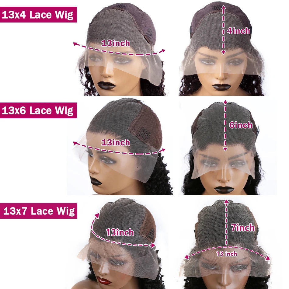 Luvin Loose Wave 13x6 HD Lace Frontal Wigs Loose Waves Wig Human Hair Brazilian Loose Deep Wave Curly Wigs Human Hair For Women