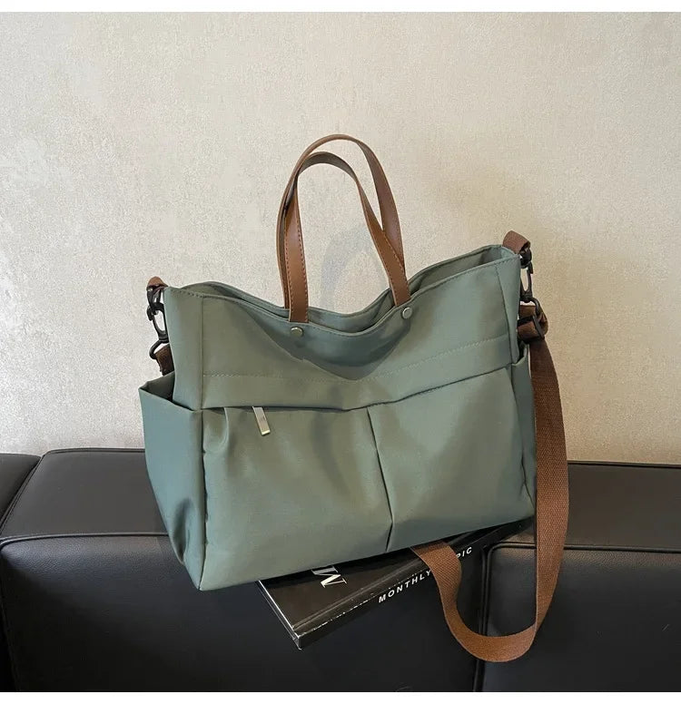 Large Capacity Winter Lady Shoulder Bag Vintage Casual Girl Tote Bags Y2K Pu Leather Female Handbags Women's Commuter Bag Purse
