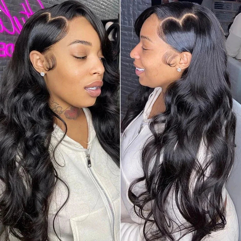 13x4 Transparent Lace Front Human Hair Wigs Brazilian Body Wave Pre Plucked 13x6 HD Lace Frontal Wigs For Women 4x4 Closure Wig