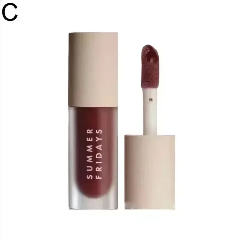Summer Friday's Vanilla Beige Lip Balm Moisturizing Transparent Lipstick Set Smooth Soft Tube Mirror Lip Gloss Lip Blum Makeup