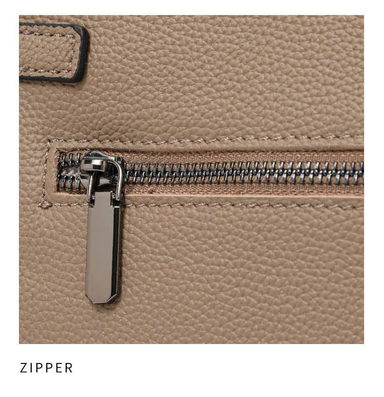 Genuine leather women's bag original first layer cowhide women's hand shoulder simple tote bag occupation