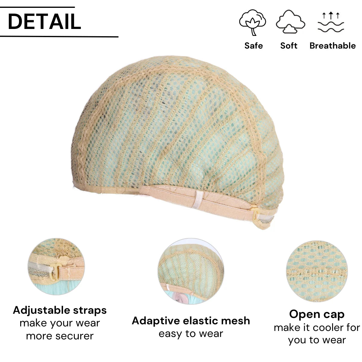 Men's Golden Brown Rock Synthetic Wig High Quality Halloween Costume Accessory Dress up Hippie Wig for Adults