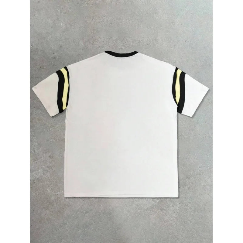 Male Clothes Man Funny T Shirt Crop Top Y2k Korean Tops Summer T-shirt Men Overfit Short Sleeve Luxury Brand T-shirt Street Wear