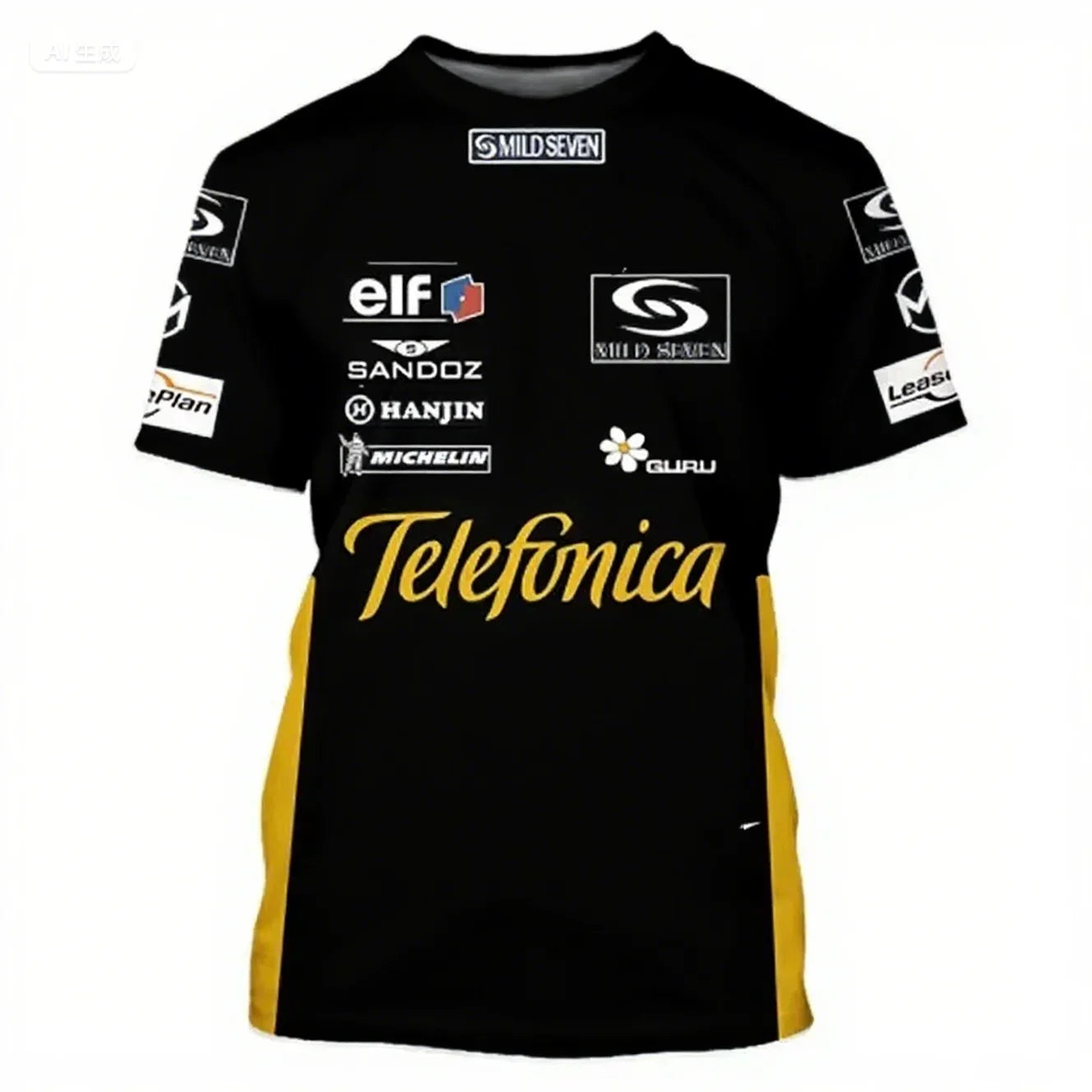 New Men's and Women's Outdoor Extreme Sports T-shirt Fashion Casual Kids Clothes F1 Seven Star Racing Suit Unisex Tee Clothing