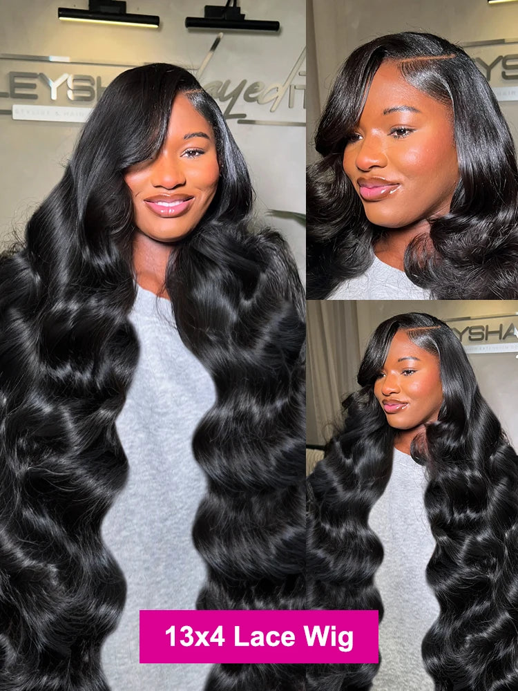 Luvin HD Transparent Body Wave Human Hair Wigs 13x6 Body Wave Lace Front Wig Human Hair Brazilian Water Wave Lace Frontal Wigs