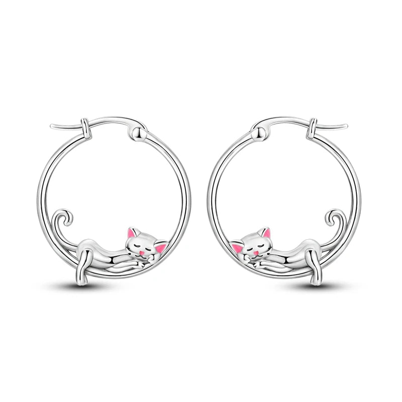 2025 New 925 Sterling Silver Hoop Earrings Flowers Zircon Drop Earrings Stud For Woman Fine Birthday Wedding Party Jewelry Gifts
