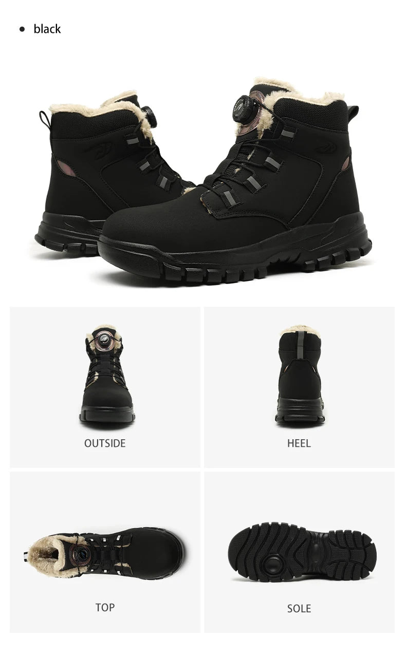 Work Safety Boots Men Waterproof Security Boots lightweight Industrial Steel Toe Work Shoes Protective Men Safety Shoes Size 48