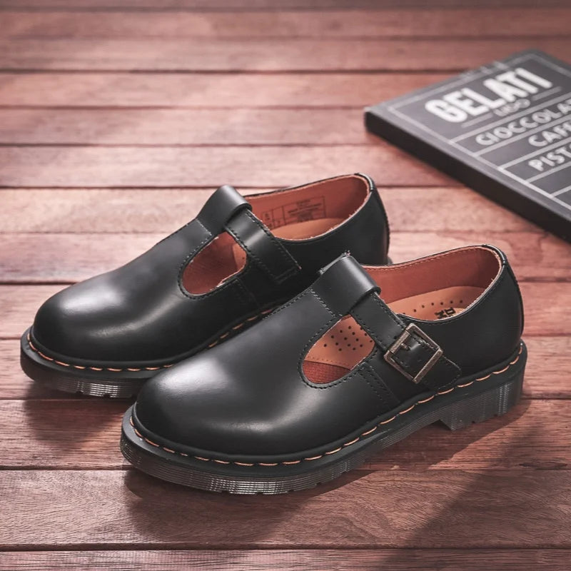 Spring and Autumn Casual Shoes for Men and Women 2025 Fashion Mary Jane Shoes Women Thick-soled British Business Casual Shoes 45