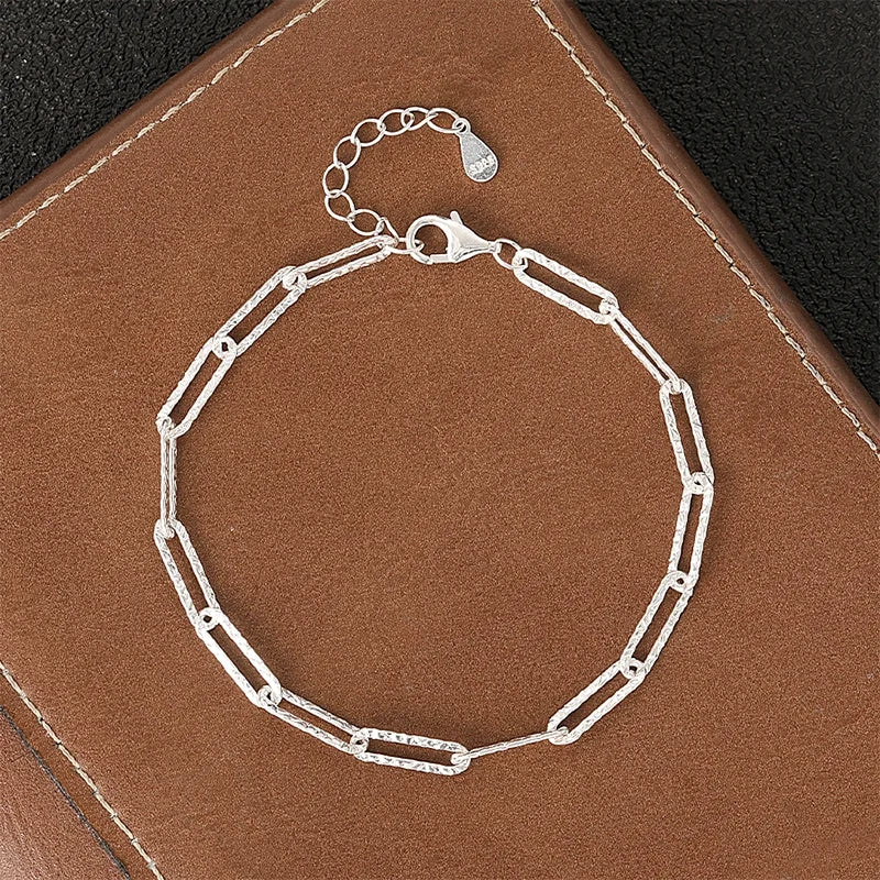 Fashion 925 Sterling Silver Bracelets for Women Simple Korean Multi Layer Coil Adjustable Bracelets Party Wedding Jewelry Gifts