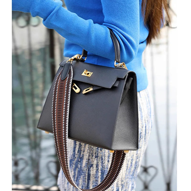 5cm Wide Swift Cowhide Fashion Women's Bag Accessories Suitable For Kelly Evelyn Bag Shoulder Strap