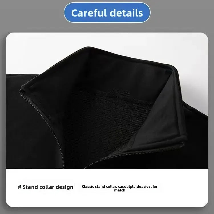 Men's Autumn Winter Lamb Velvet Set Thickened Fleece Casual Sports Outerwear And Pants Large Size Comfortable Dad Clothes