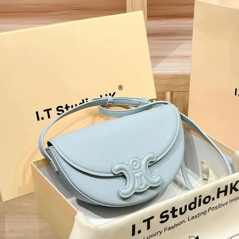 Trendy Fashionable Versatile Women's Shoulder Bag 2024 New Style Summer Collection Genuine Leather Waist Crossbody Small Bag