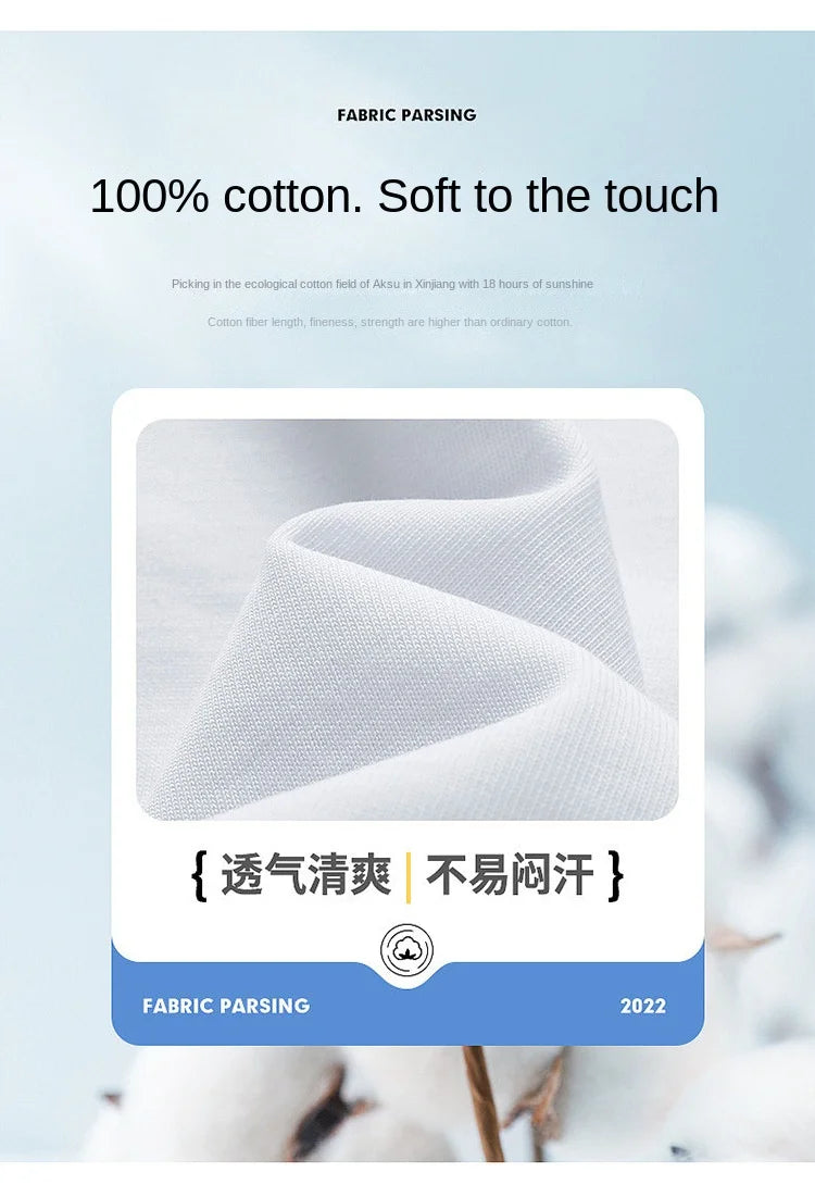 Heavyweight round neck pure cotton short sleeved t-shirt loose solid color white t men's and women's bottom shirt solid color