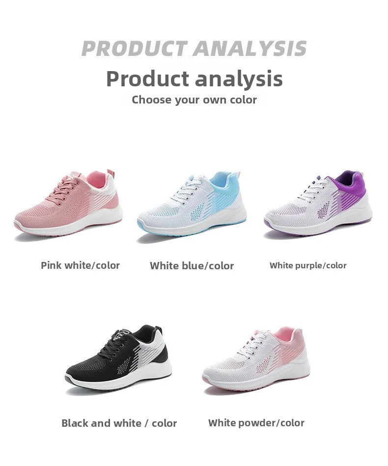 Women Platform Casual Sneakers Shoes Mesh Breathable Running Shoes Chunky Summer Sports Tenis Shoes 2025 Luxury Vulcanize Shoes