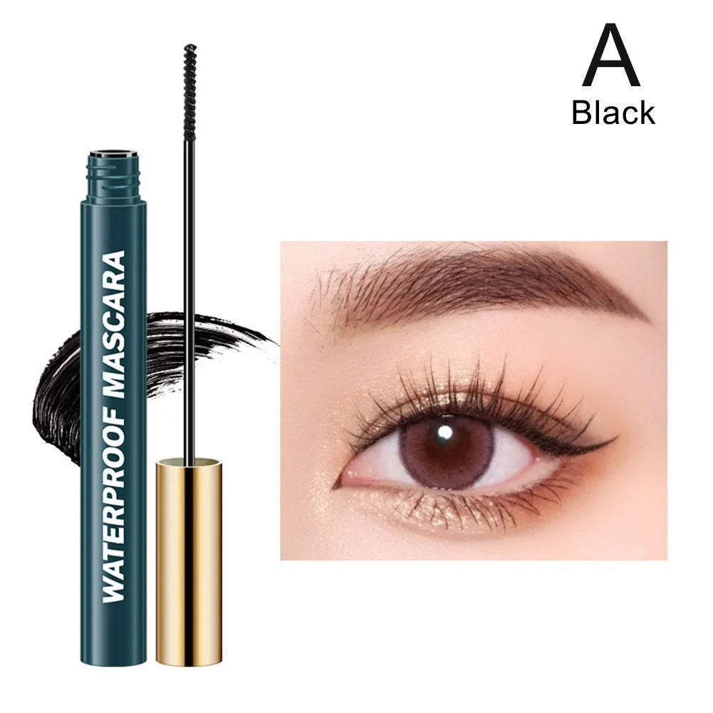 4D Silk Fiber Lash Curling Mascara Waterproof Mascara For Eyelash Extension Black Thick Eye Lashes Makeup Cosmetics