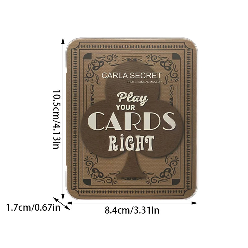 12-color Plum Blossom Concealer with Makeup brush Set Brightening blush Multi-function makeup tray Poker iron case portable