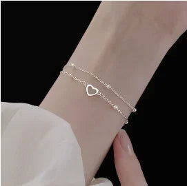 Luxury Love Braided Leaf Bracelet Charm Crystal Wedding Bracelets for Women Anniversary Valentines Day Gifts Aesthetic Jewelry