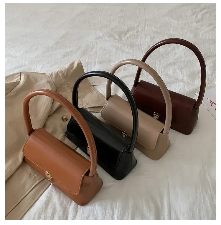 Luxury Brand Crossbody Bags for Women Fashion Design Underarm 2025 Woman Shoulder Bag Female Handbag and Purses Solid Color