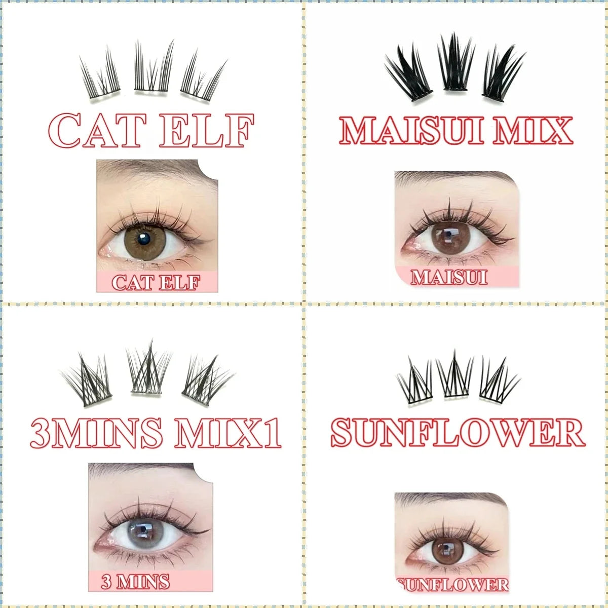 32 Rows Large Capacity Eyelashes Extension Professional Individual Cluster DIY Lashes Natural False Eyelashes Makeup Products