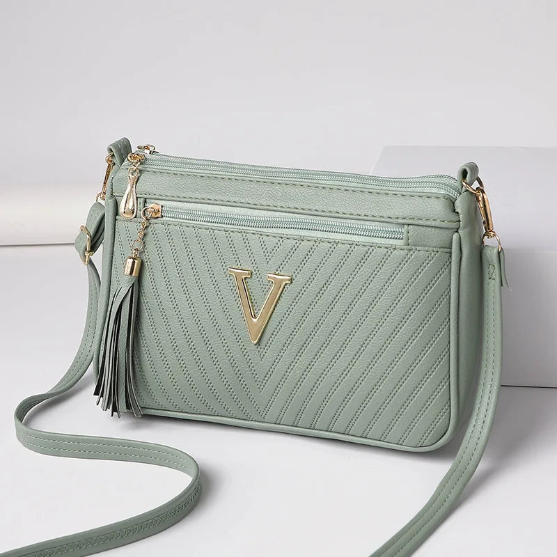 Women's Middle-aged Crossbody Bag Korean Version 2025 Spring/summer Fashion Trend Single Shoulder Bag Change Mobile Phone Purse