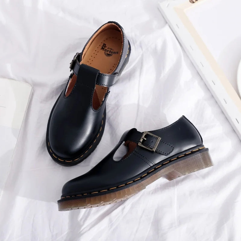 Spring and Autumn Casual Shoes for Men and Women 2025 Fashion Mary Jane Shoes Women Thick-soled British Business Casual Shoes 45