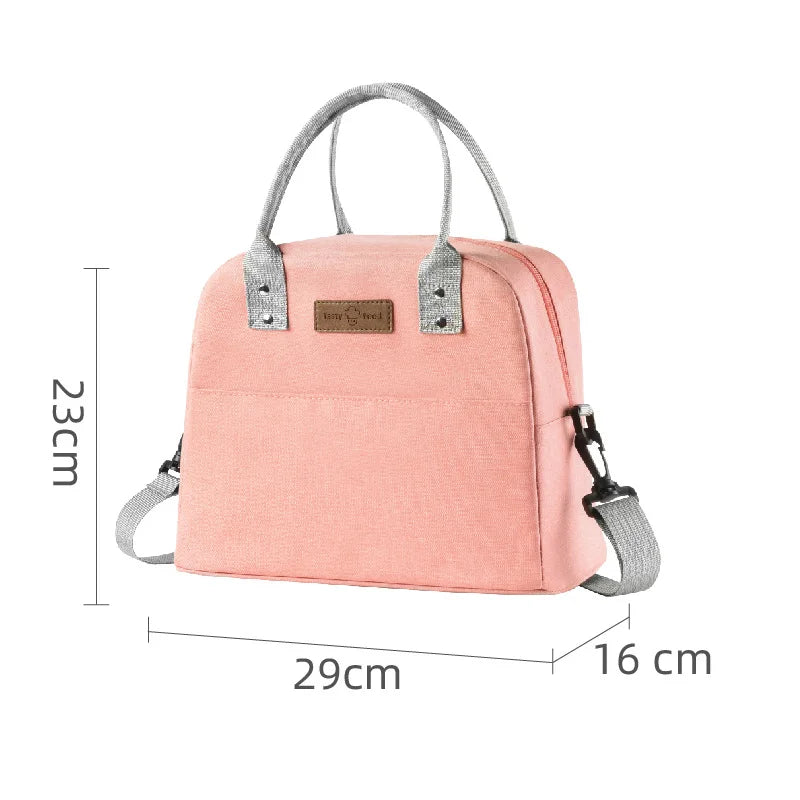 Small Lunch Cooler Bag for Women Men Leakproof Food Carrier Work Lunch Bag Thermal Keeps Cold & Heat Insulated Tote with Zipper
