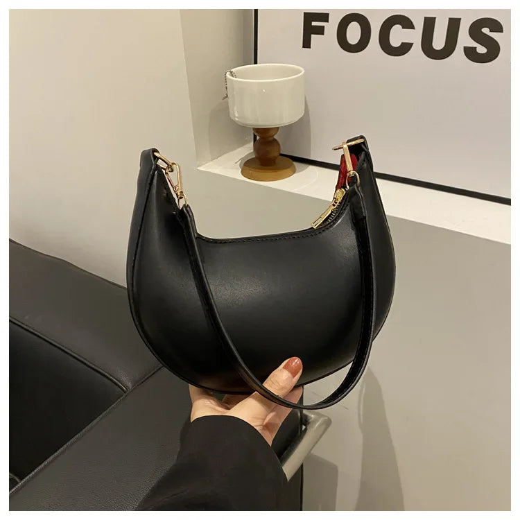 New Fashionable High-end Moon-shaped Baseball Bag Showing Luxury Women's Single Shoulder Bag Elegant lady Handbags bolso mujer