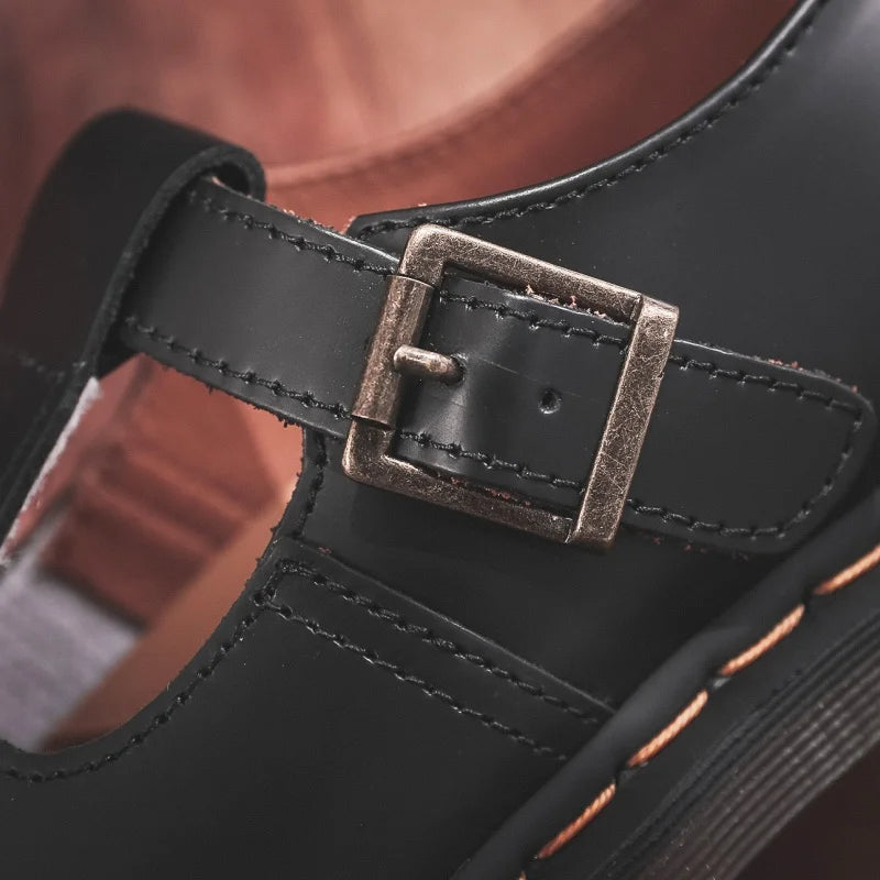 Spring and Autumn Casual Shoes for Men and Women 2025 Fashion Mary Jane Shoes Women Thick-soled British Business Casual Shoes 45