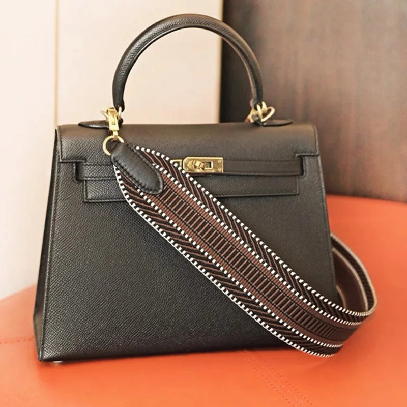 5cm Wide Swift Cowhide Fashion Women's Bag Accessories Suitable For Kelly Evelyn Bag Shoulder Strap