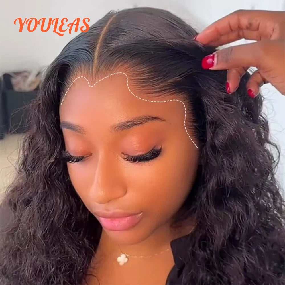 New Trend Lagos Hairline curly Human Hair Wig 13x4 Lace Frontal Glueless Wigs Human Hair Pre Plucked Burmese Curly Ready To Wear