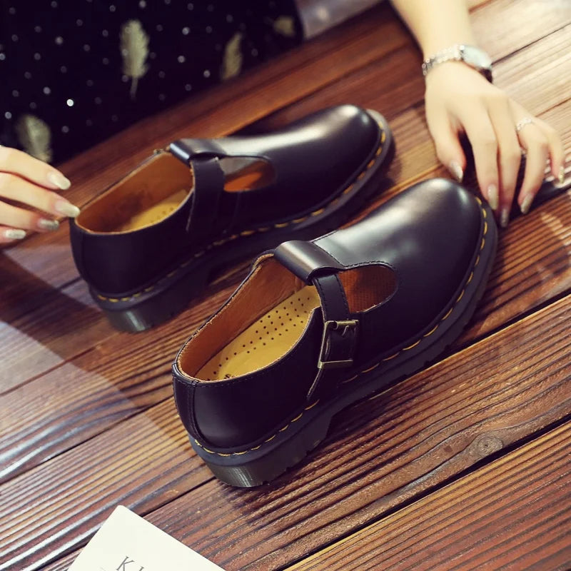 Spring and Autumn Casual Shoes for Men and Women 2025 Fashion Mary Jane Shoes Women Thick-soled British Business Casual Shoes 45