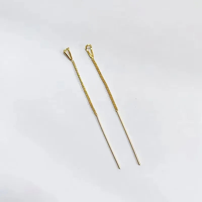 European and American Black Drop Tassel Long Earrings 2025 New Fashion Party Luxury Accessories For Womens Temperament Jewelry