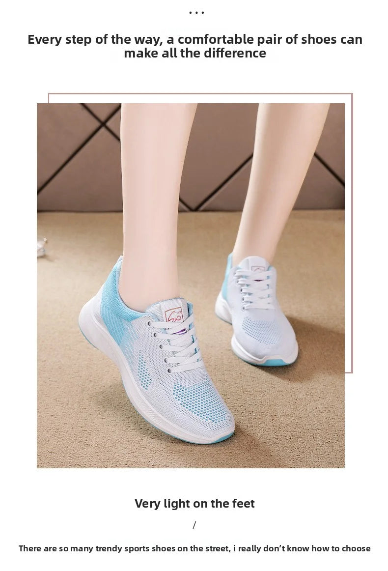 Women Platform Casual Sneakers Shoes Mesh Breathable Running Shoes Chunky Summer Sports Tenis Shoes 2025 Luxury Vulcanize Shoes