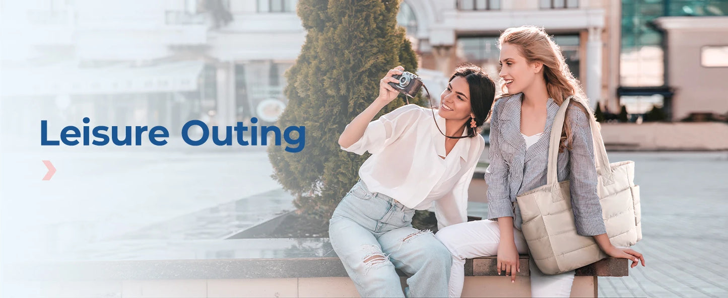 BAGSMART Women's Bag Solid Color Tote Bag Commuting College Padded Shoulder Bag Leisure Simple Female Handbags for Travel