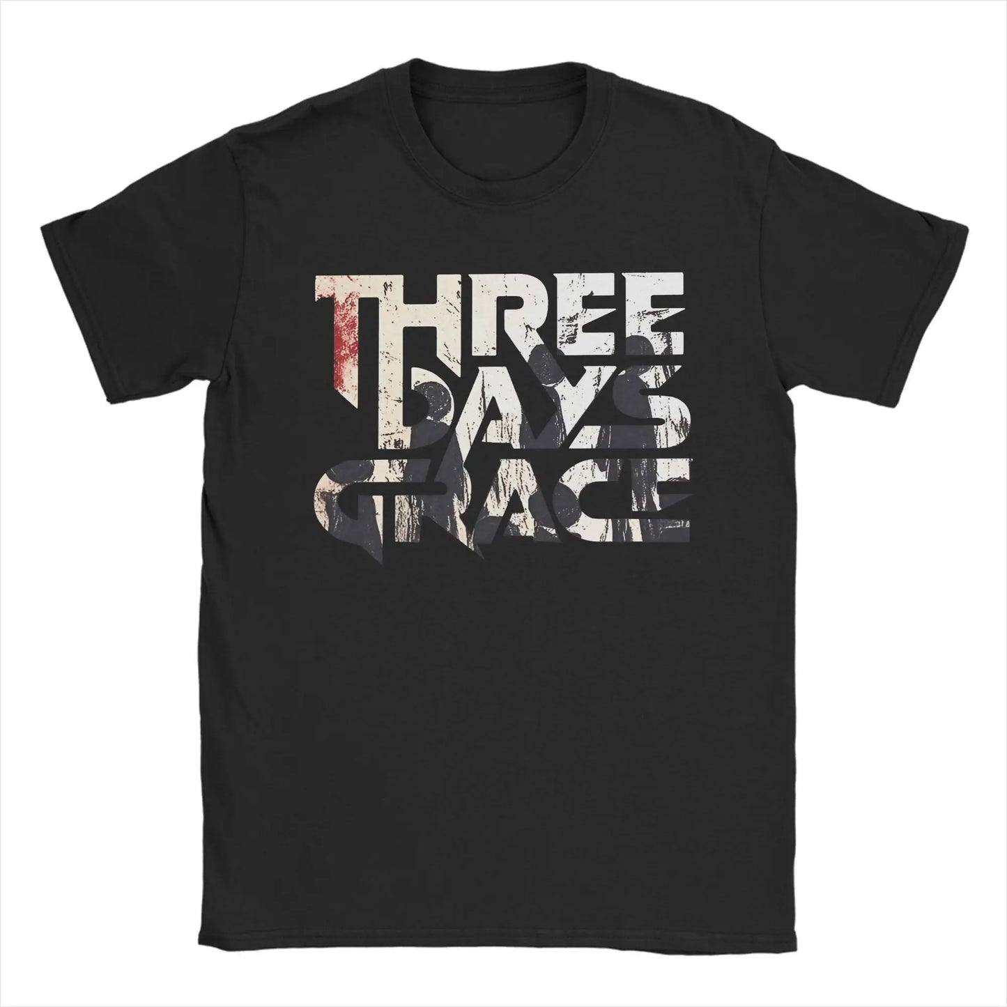 THREE DAYS GRACE Band T Shirts Men's  Pure  Leisure T-Shirts Round Neck  Tee Shirt Short Sleeve Clothes Graphic Printed