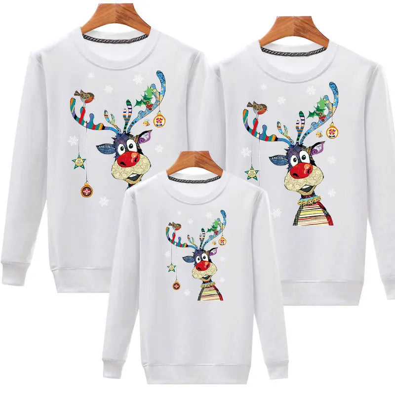 Mom Daughter Dad Son Family Look Sweater Set Matching Family Outfits Christmas Sweatshirt Xmas Jersey Kids Baby New Year Jumper