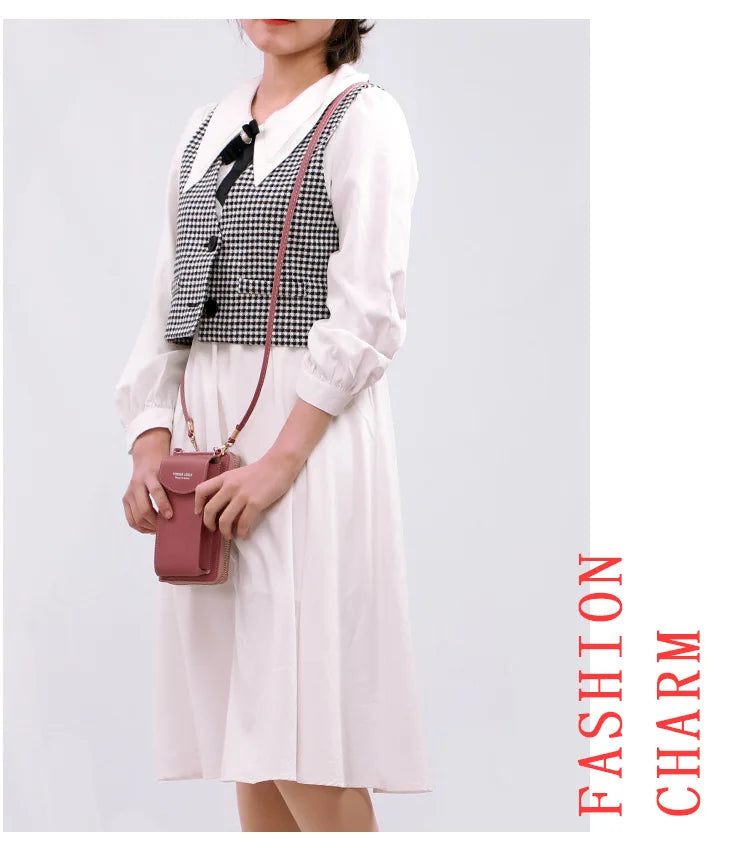 Long Women's Wallet Female Purses Tassel Coin Purse Card Holder Wallets Double Zipper Pu Leather Clutch Luxury Money Phone Bag