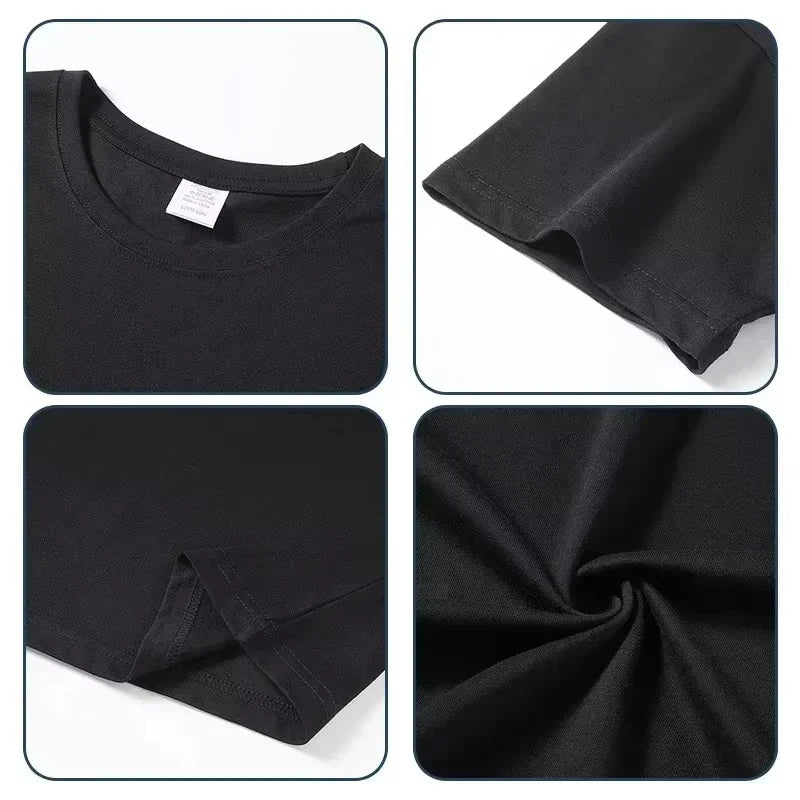 Men's Summer 100% Polyester Fashionable Casual Loose Plus Size New Fashionable Letter Printed Round Neck Short Sleeved T-shirt